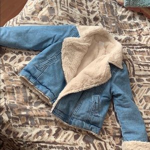 Toddler Fur Jean jacket